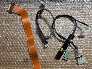 Samsung UA46D6400UM Flex Cables, Power Cable And Power On Of Switch Board