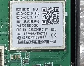 TCL TV Model 75A7KAU WiFi Module With Power ON switch