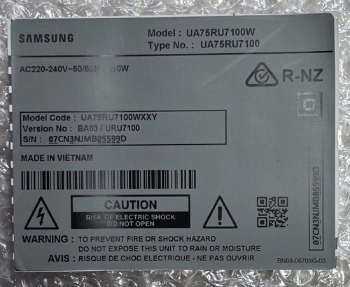 Samsung Tv UA75RU7100W FLEXIBLE RIBBON CABLES, BN96-39820H AND POWER CABLES - Image 4