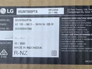 LG 86UM7600PTA,  FFC CABLE  EAD63787827.