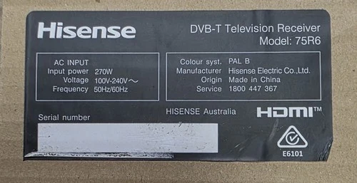 Hisense 75R6, T-con Board, HV750QUB -N9047-6021224 - Image 3
