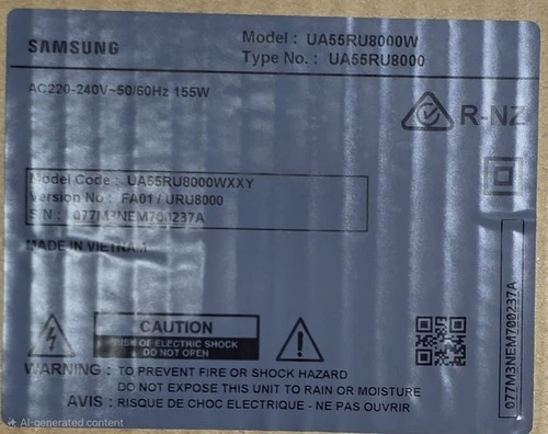 Samsung UA55RU8000W, FFC CABLE SET, BN94-39821F, BN94-39820F - Image 3