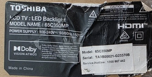 Toshiba 65C350MP , FFC Cable 1248201 - Image 3