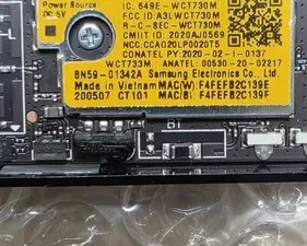 Samsung UA55TU8000W , WIFI-BT TRANSCEIVER , BN59-01342A