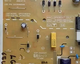 LG 65UT8050PSB, Power Supply Board, P/N EAY65895568