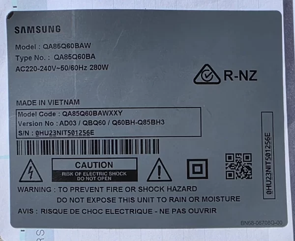 samsung QA85Q60BAW POWER SUPPLY BOARD - Image 4