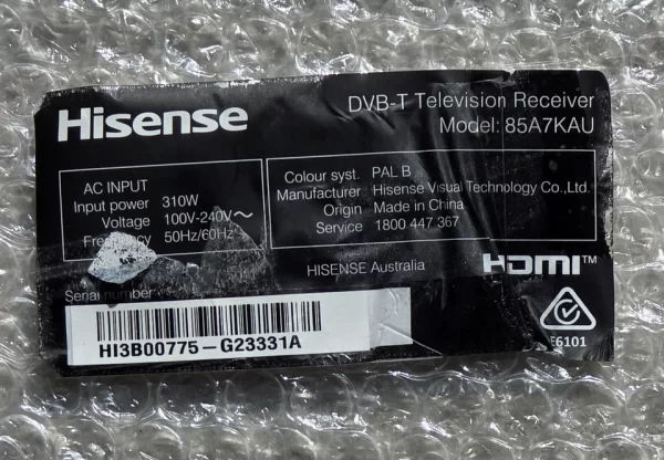 Hisense TV 85A7KAU Flexible Cables, Wire, Looom - Image 4