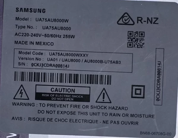 Samsung Tv UA75TU8000W, Set of Flexible Cables BN96-52796A Rev.00 - Image 3
