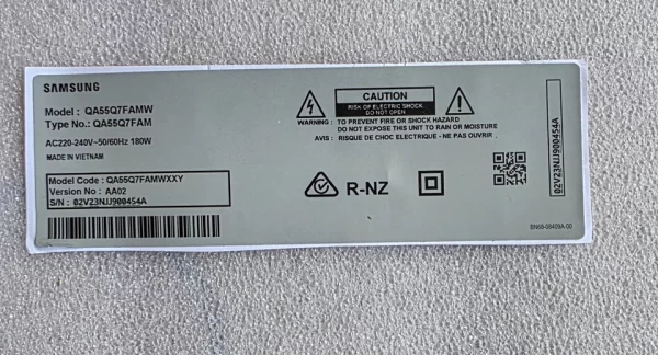 SAMSUNG Tv QA55Q7FAMW, Power Supply, BN44-00899B L49E7_MDY - Image 4
