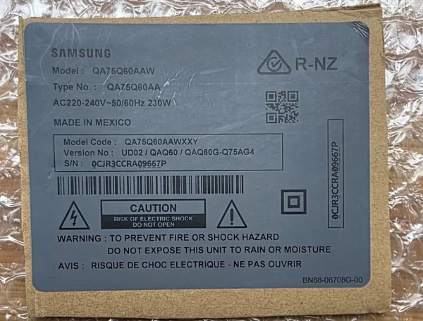 Samsung QA75Q60AAW POWER SUPPLY BOARD - Image 3