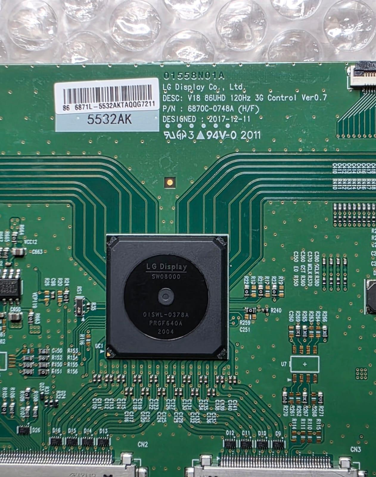 LG 86UN8100PTW T‑Con Board 5532AK / 6870C‑0748A - Image 2